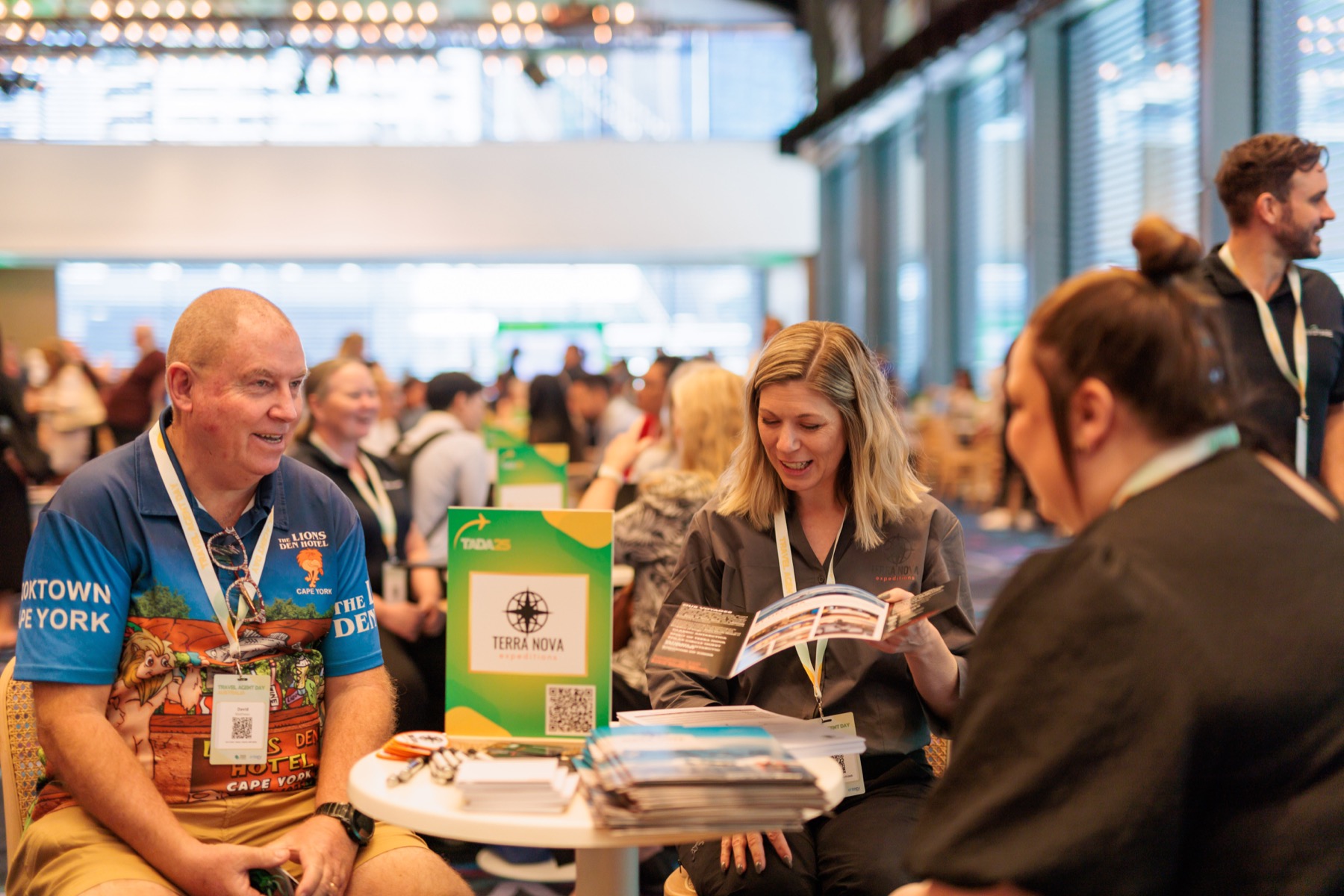 Travel professionals meeting at the TADA25 expo
